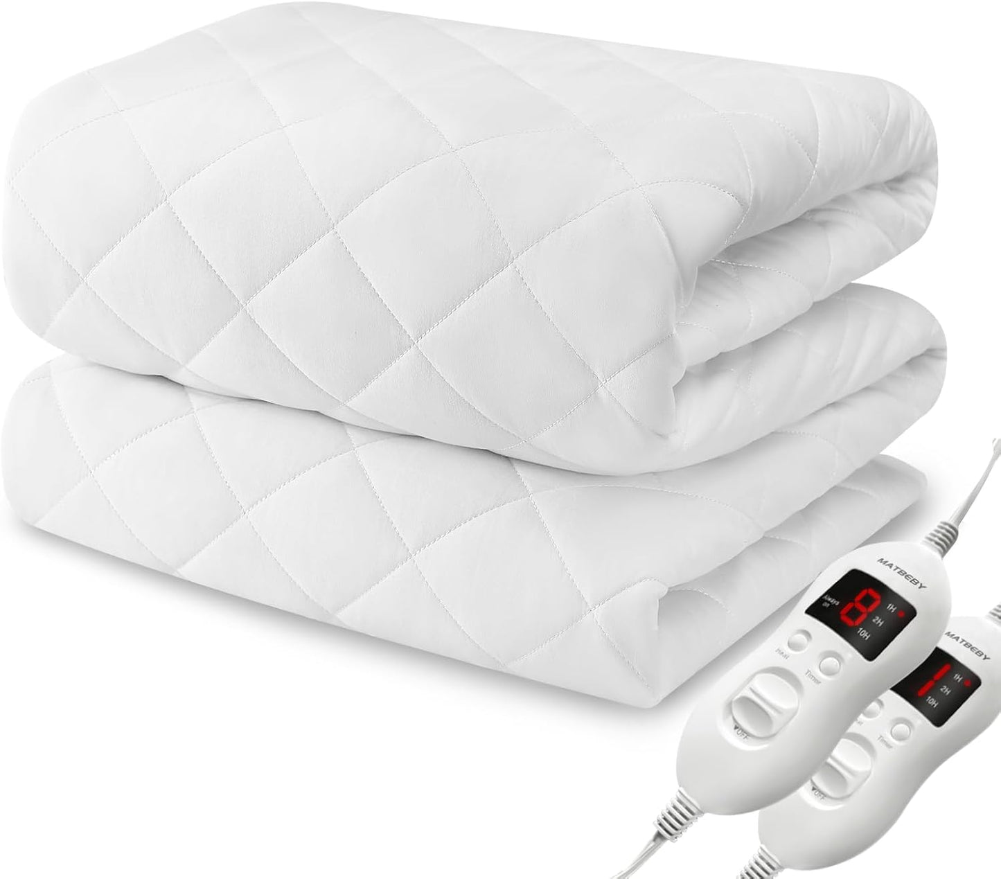 Heated Mattress Pad Queen Size with Dual Control and Safety Features