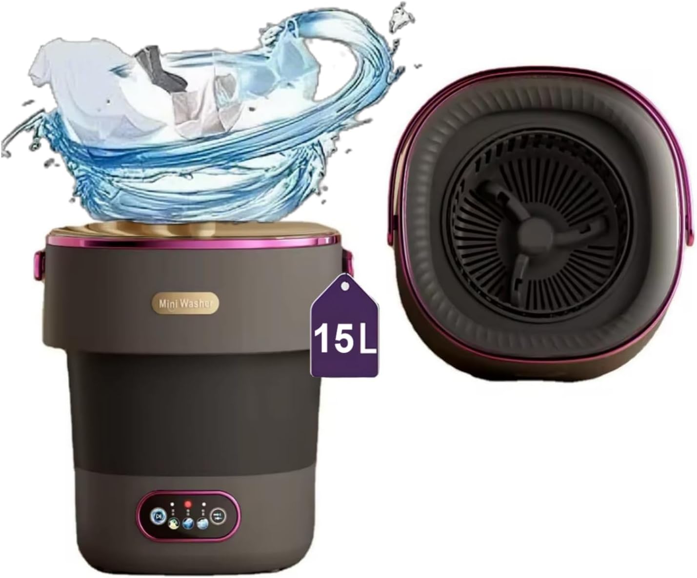 Compact Portable Washing Machine for On-the-Go Laundry HusonoLife
