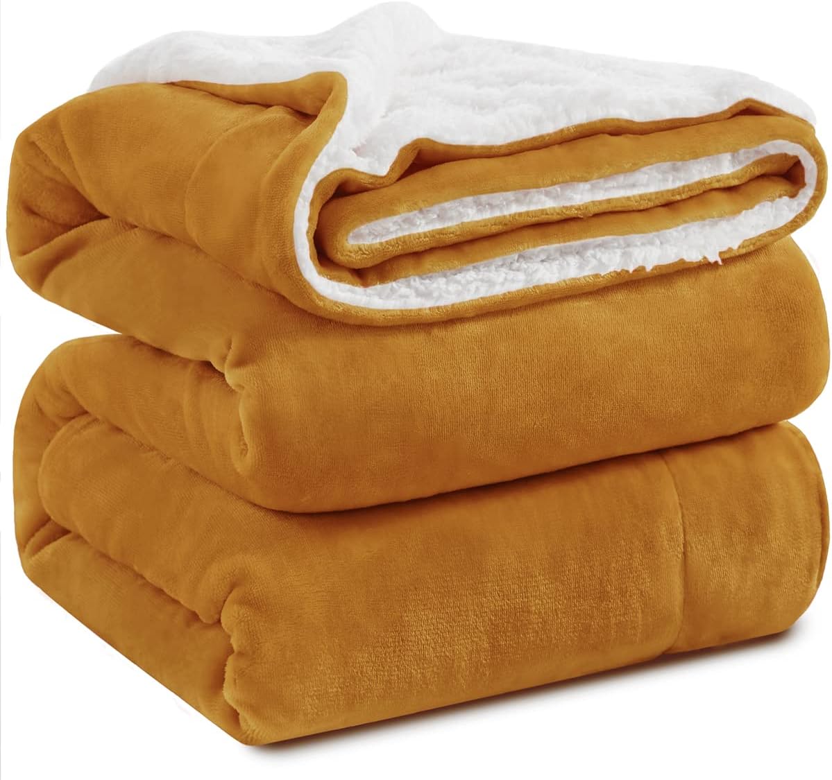 KAWAHOME Sherpa Fleece Queen Size Blanket for Extra Warmth