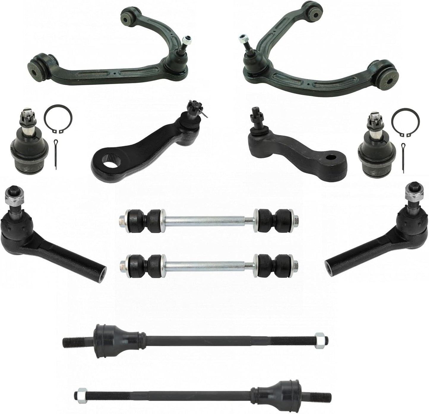 TRQ Front Steering & Suspension Kit for Chevrolet GMC Vehicles