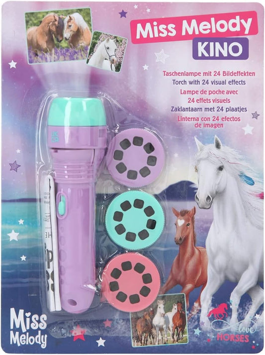 Depesche Miss Melody Projector Torch Set - 24 Horse Designs, Batteries Included!