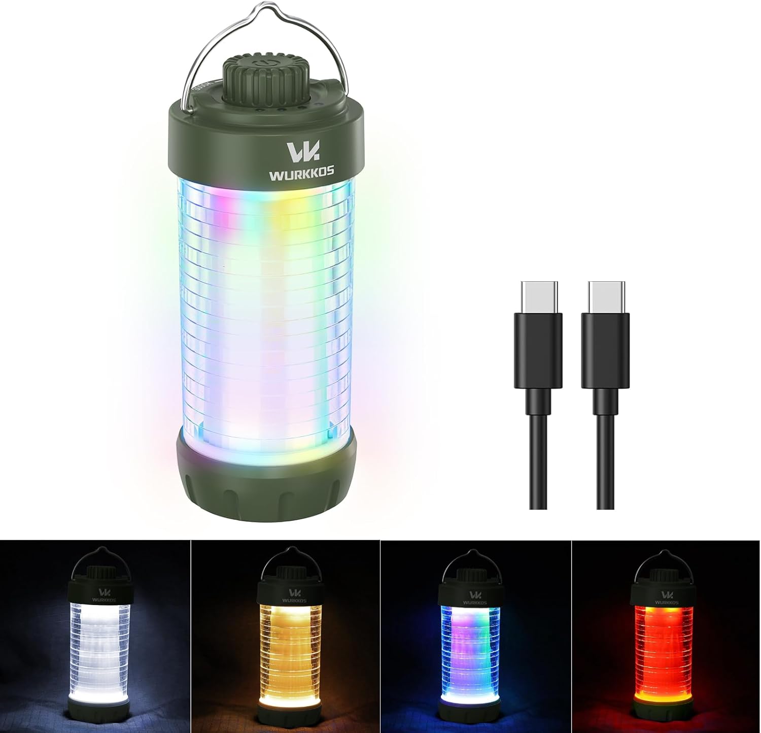 Wurkkos CL01 Camping Lantern Rechargeable with RGB Light