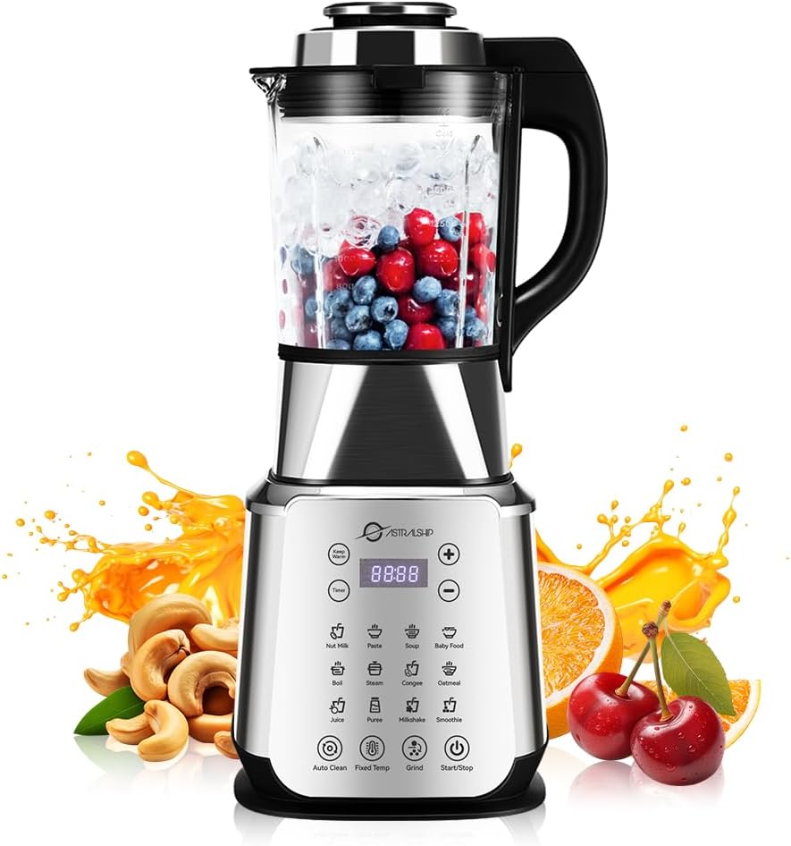 High Speed 1200W Blender - 14 Functions, Keep Warm, Auto Clean
