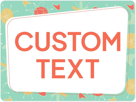 Custom Street Sign with 11 Font Colors and 22 Sizes Available
