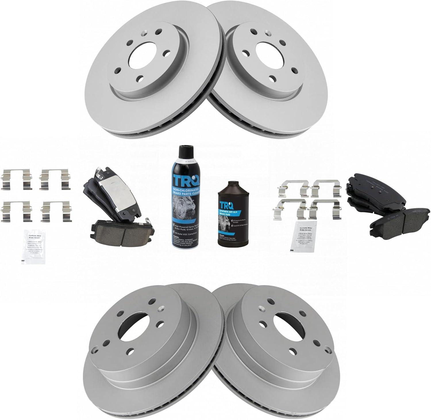 TRQ Brake Pad & Rotor Kit for 2010-2017 Chevrolet Equinox