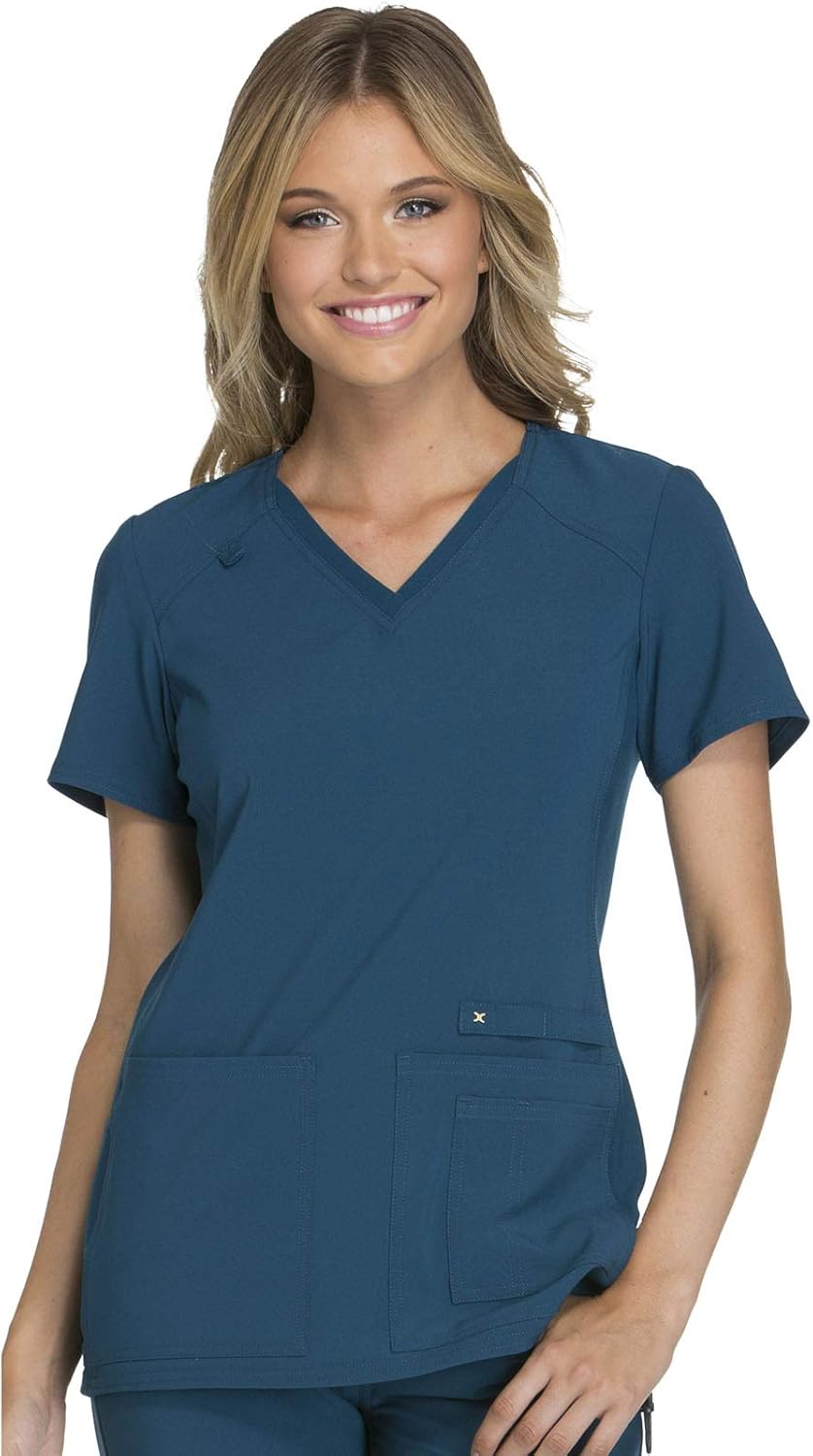 Cherokee Women's Medical Scrub Top with V-Neck and Pockets