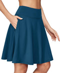 IUGA 20in Knee Length Skort for Women - High Waisted with Pockets
