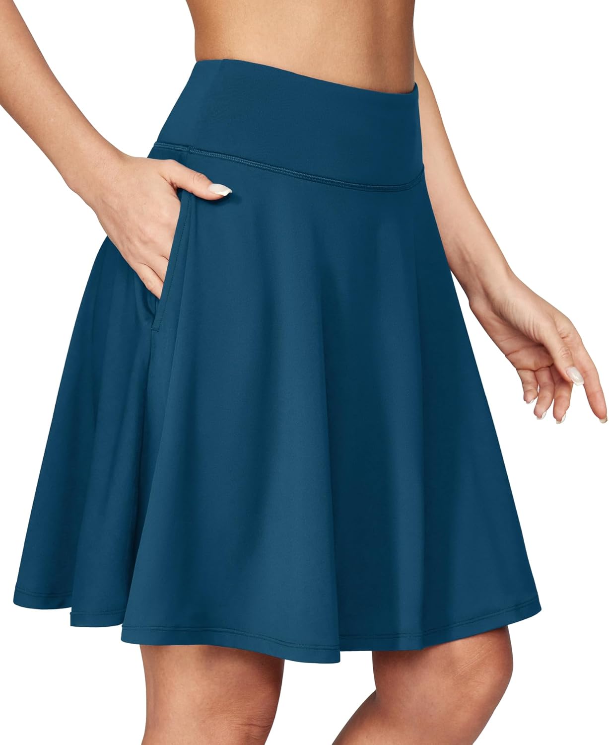 IUGA 20in Knee Length Skorts for Women with Pockets and Style