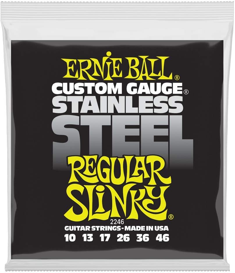 Ernie Ball Regular Slinky Stainless Steel Strings - Rock with Precision!