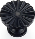 20 Pack Black Cabinet Knobs Matte Black Round Drawer Pulls - Vintage