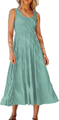 ANRABESS Women's Summer Sleeveless Sundress with Pockets
