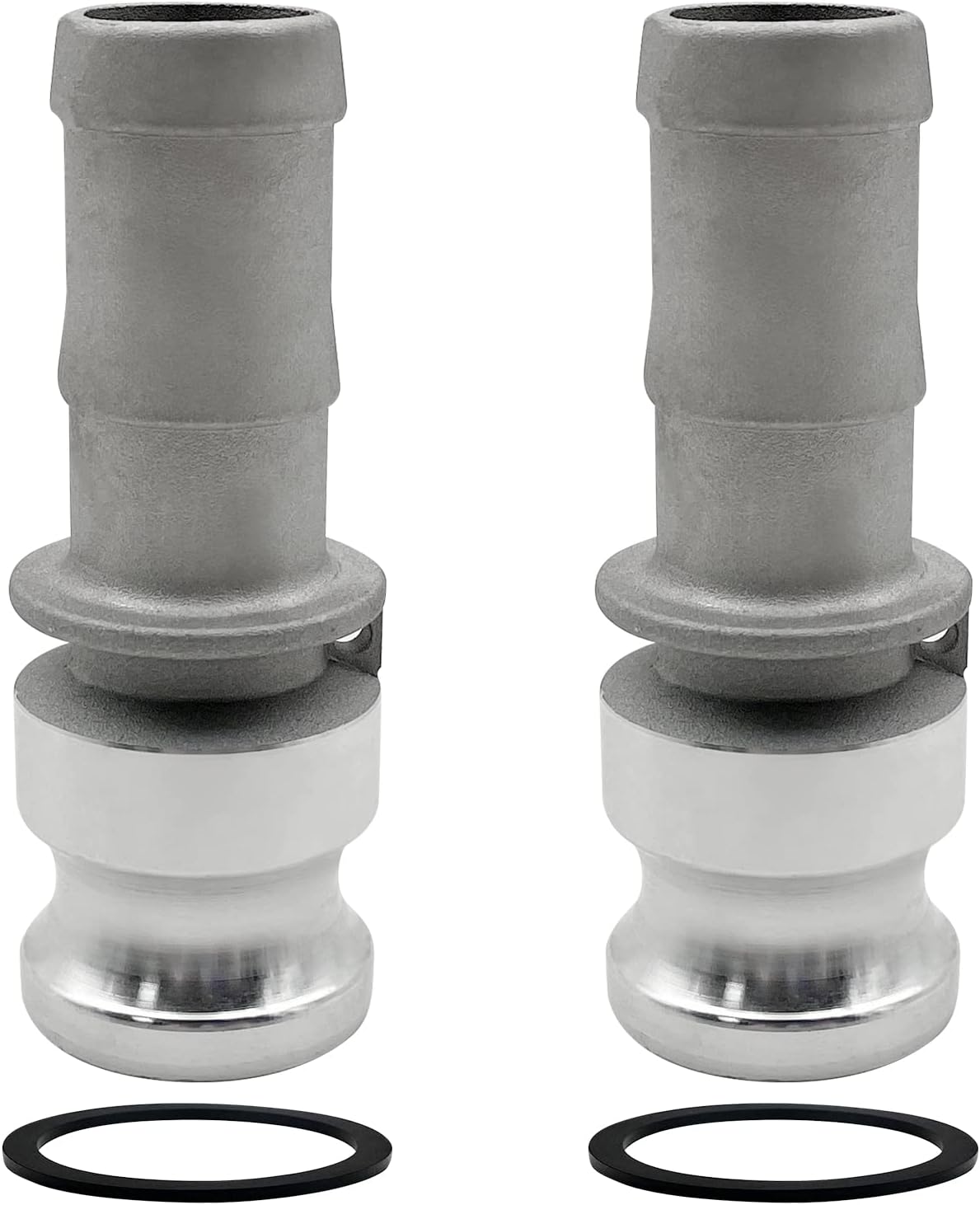 2PCS Type E Aluminum Cam and Groove Hose Fitting for Quick Connect