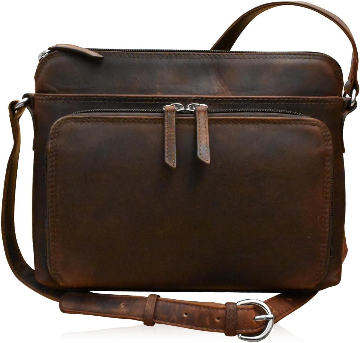 Genuine Leather Crossbody Bags for Women - RFID Blocking Design