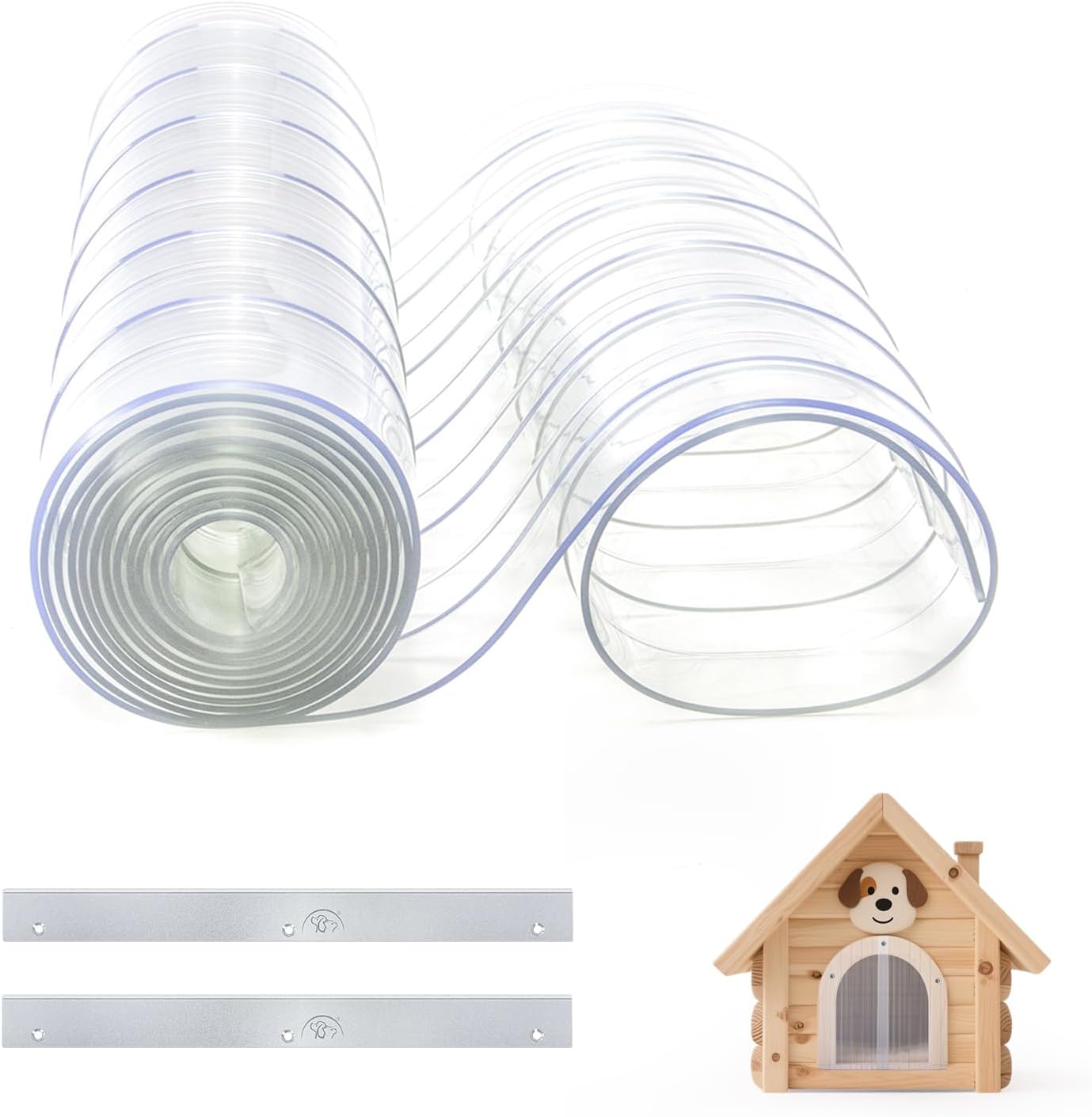 HIDROSIL Plastic Vinyl Door Flaps for DIY Dog House Needs