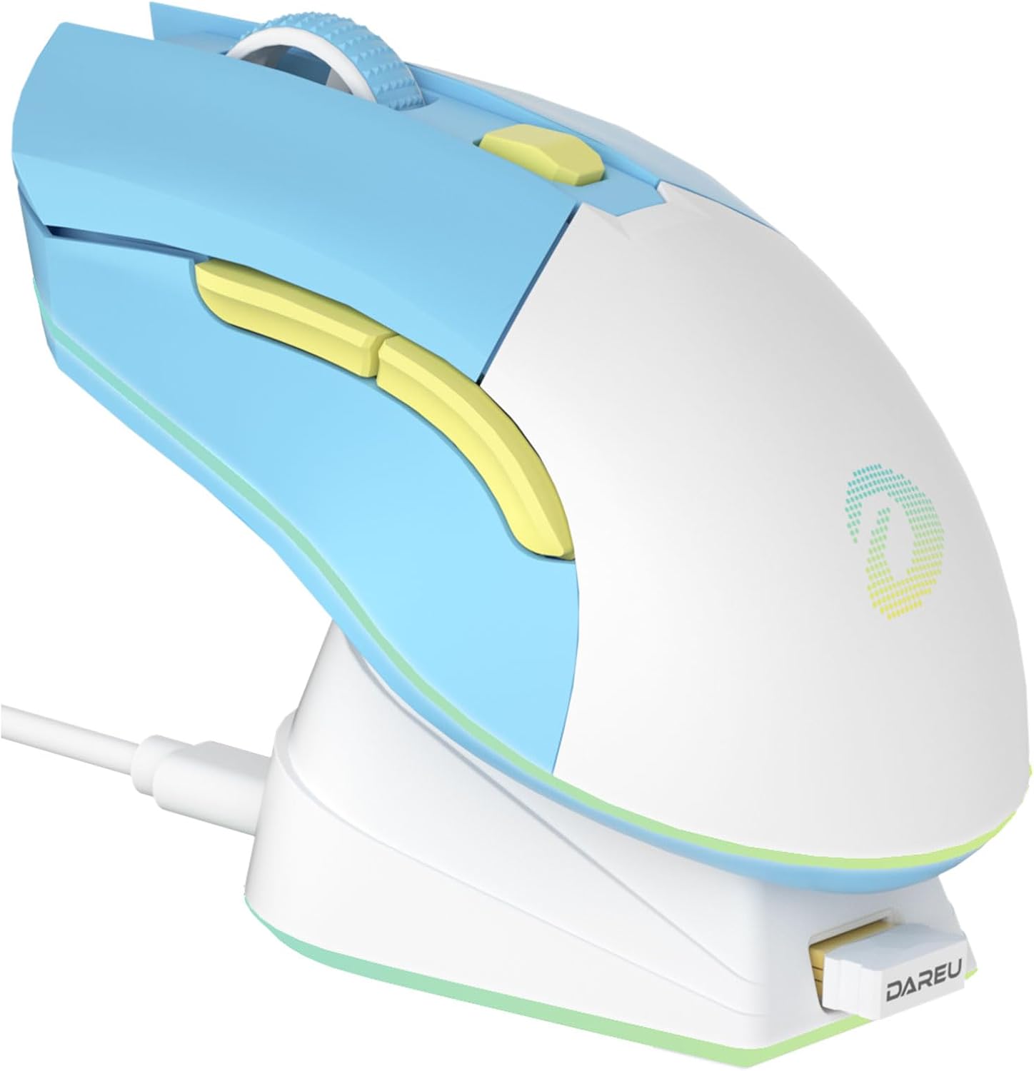 DAREU EM901X Wireless Gaming Mouse with RGB and Charging Dock