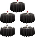 120 in Round Tablecloth for 60 in Table - Full Drop, Wrinkle-Resistant