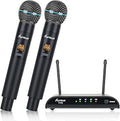 Wireless Dual UHF Handheld Microphone System - Stable Signal