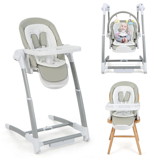 3 in 1 Baby Swings and Highchair for Infants and Toddlers