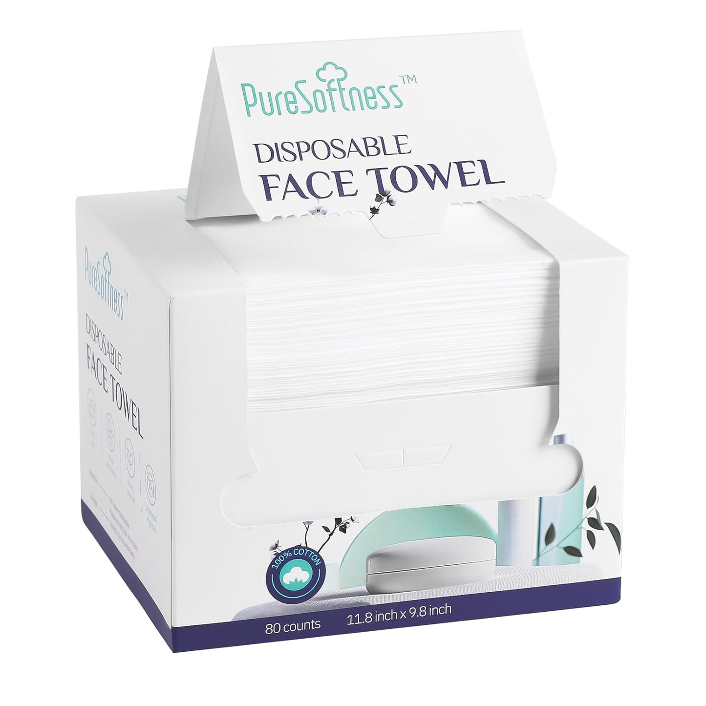 Disposable Face Towels for Sensitive Skin - 320 Count Pack