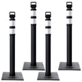 Kanayu 49 in Traffic Delineator Posts with Removable Rubber Bases