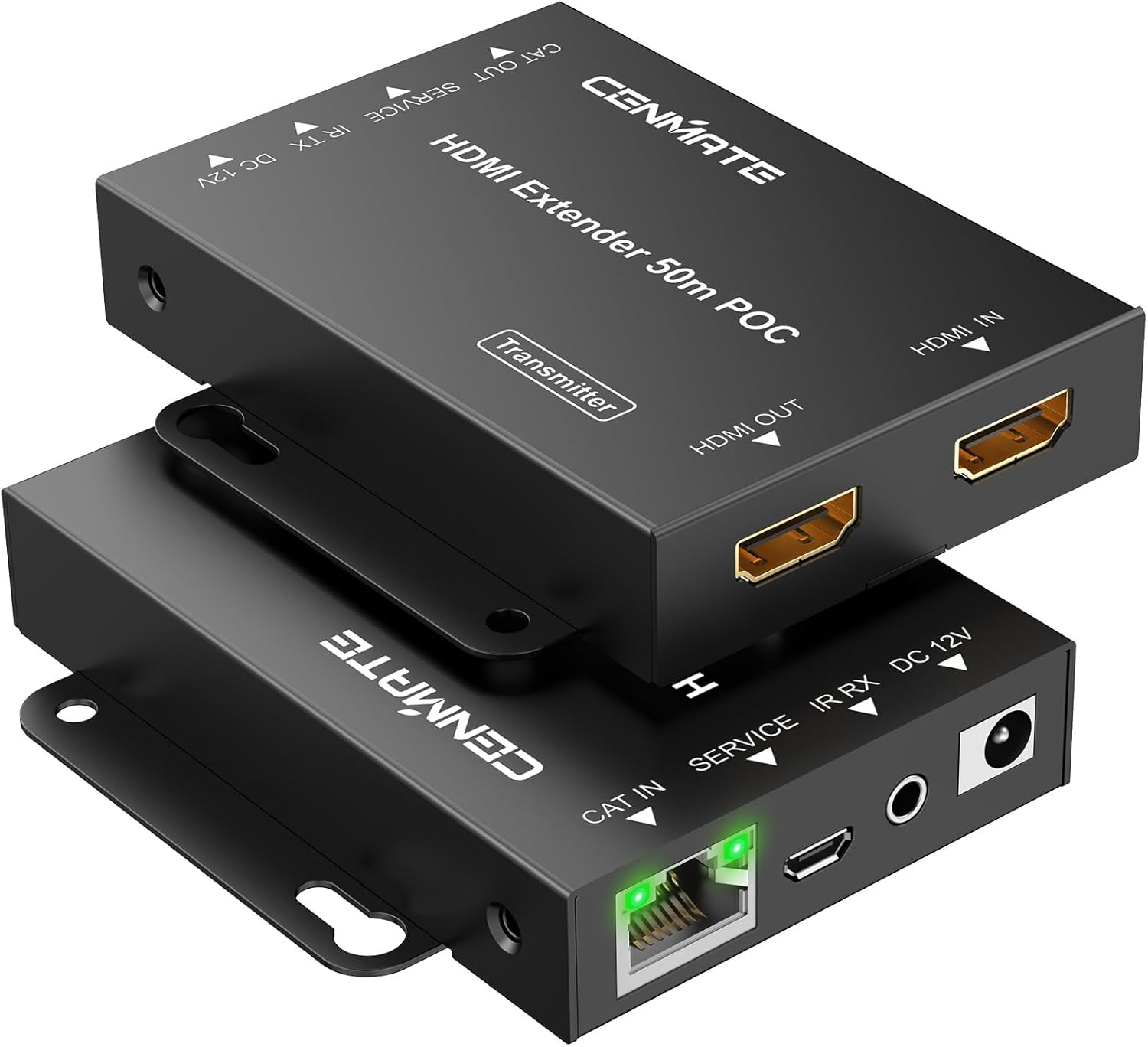 4K@60Hz HDMI Extender Over Cat5e/Cat6/Cat7 for Long Distances