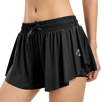 Flowy Butterfly Shorts for Women Athletic Gym Workout Running