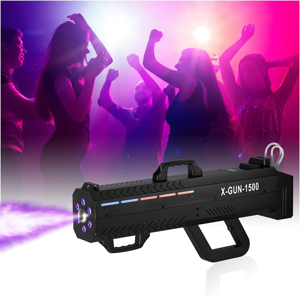 Fog Gun1500W with Lights for Parties, Halloween, and Events