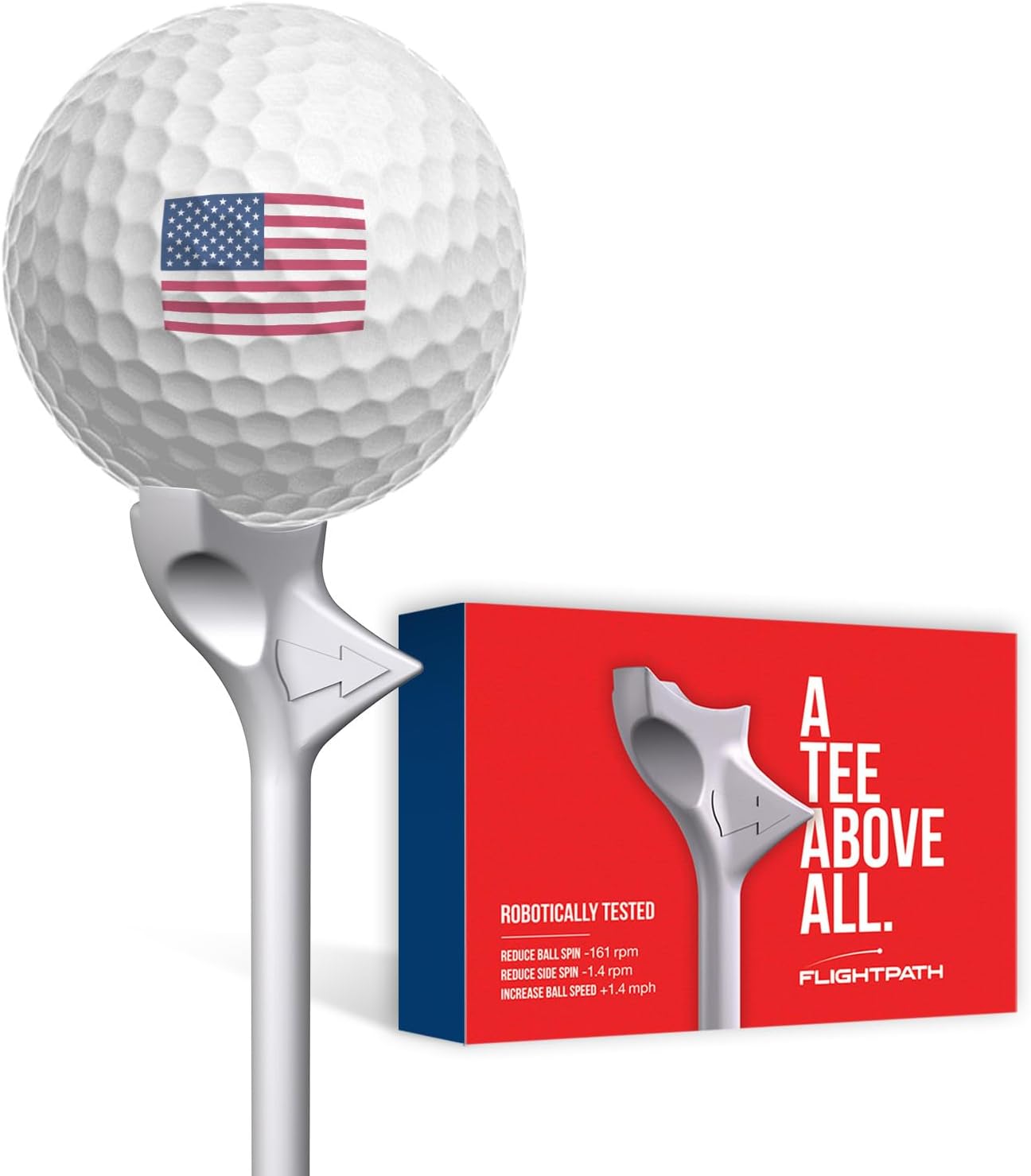 FLIGHTPATH Golf Tees - Max Distance Precision