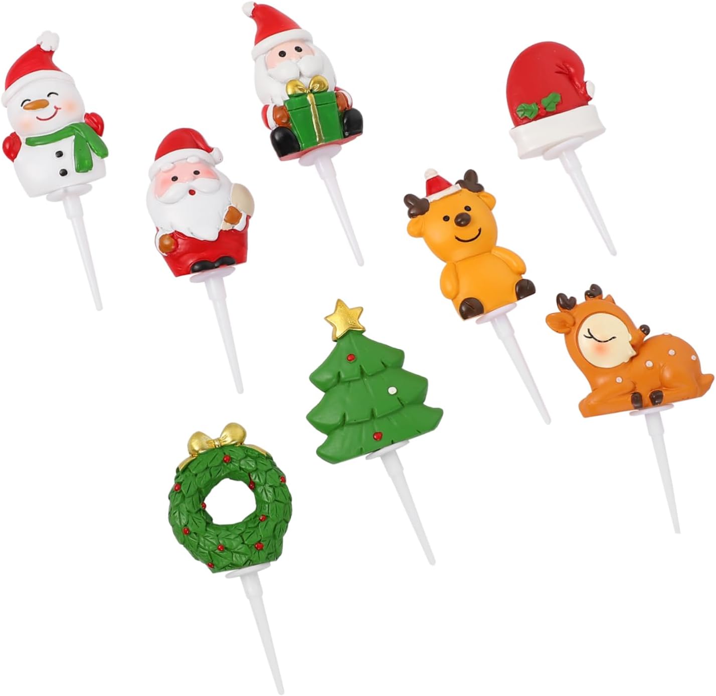 Christmas Cake Topper Set for Festive Decor