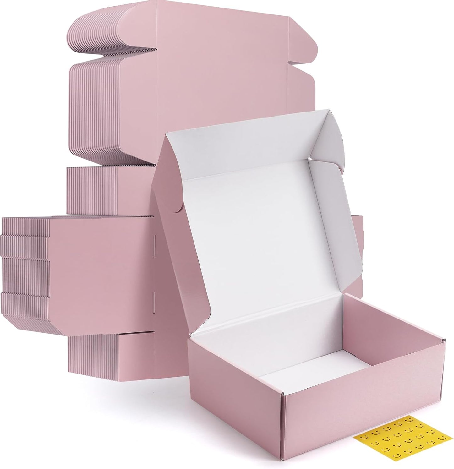 Pink Medium Shipping Boxes Set of 20 for Gift and Storage
