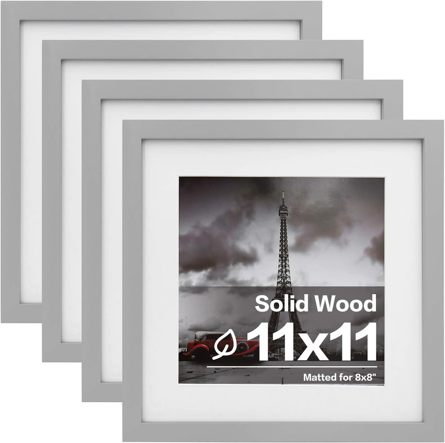Egofine 11x11 Picture Frames 4 Pack for Table Top and Wall Mount