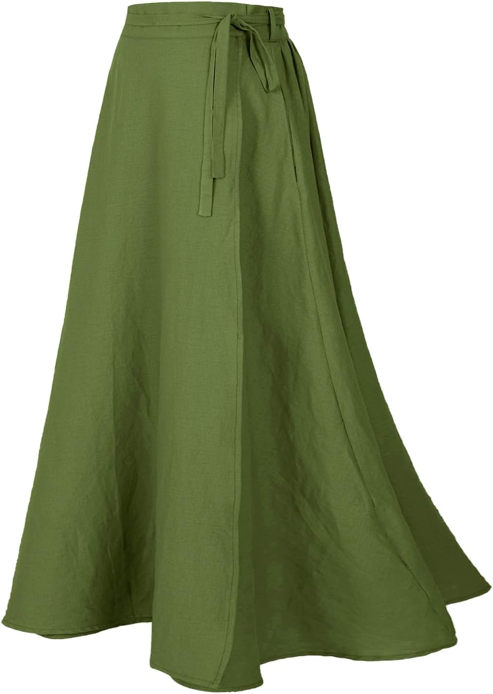 Women's Linen Wrap Skirt Casual Maxi Skirt for Every Occasion