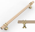 Amerdeco 10 Pack Knurled Gold Cabinet Pulls 7.5 in Hole Center