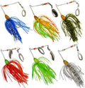 Bass Spinner Baits 6 Pcs Spinnerbaits for Bass Fishing - Versatile