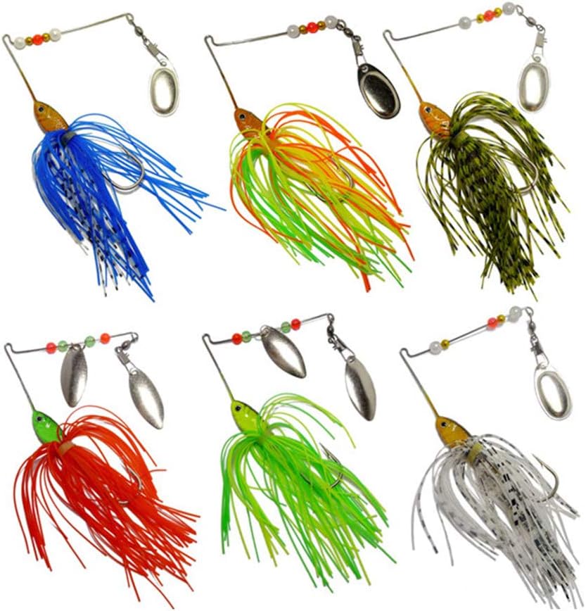Premium Bass Spinner Baits Set by Free Fisher