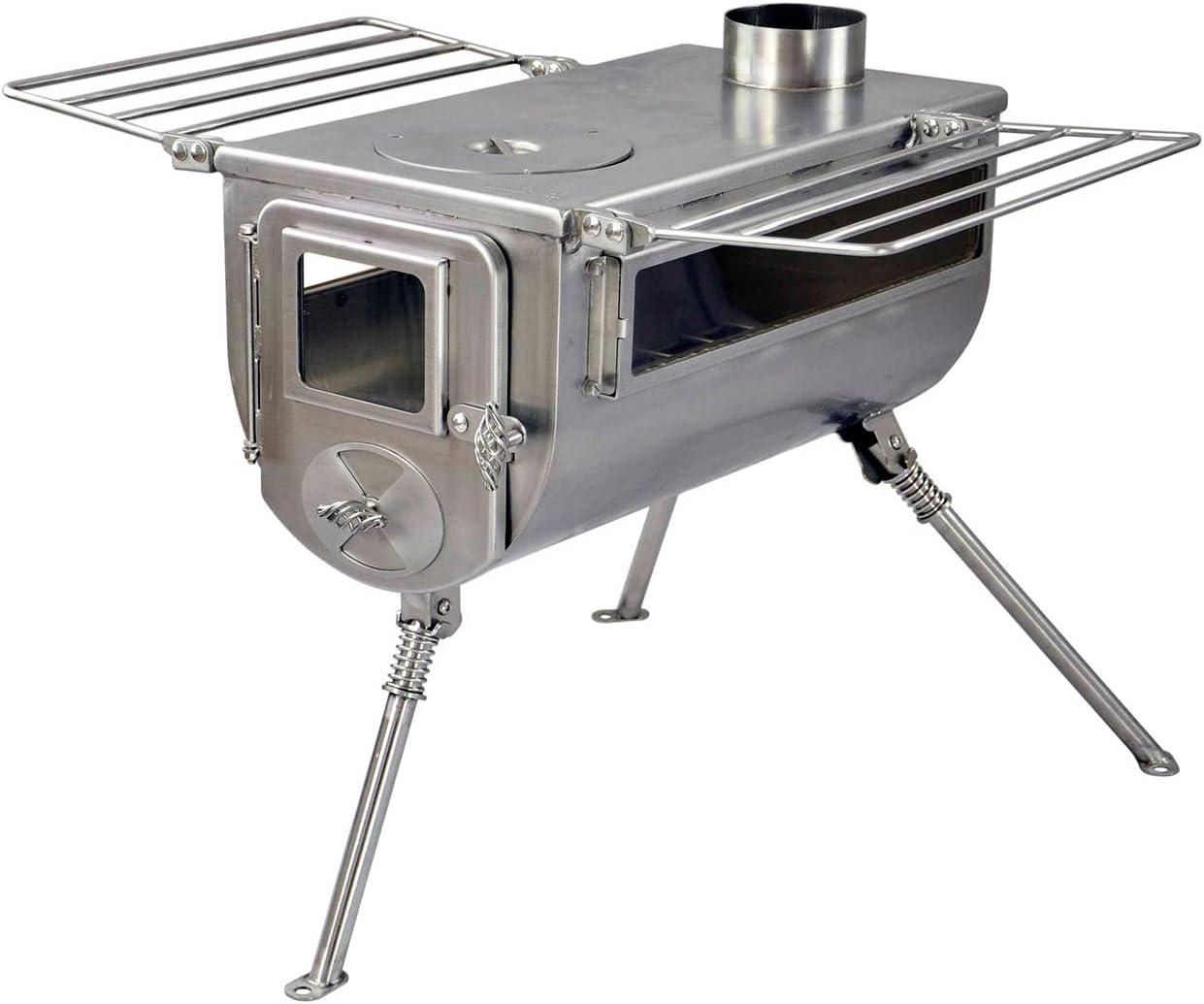 WINNERWELL Double-View Tent Stove | Portable Wood Burner