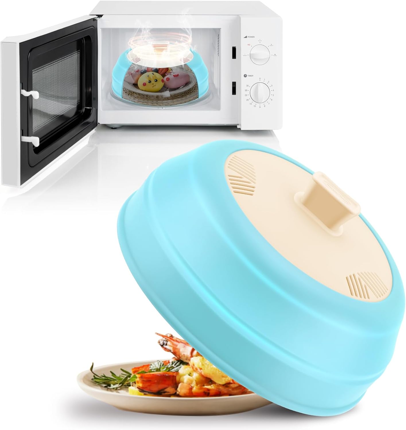 Maywe Tanso 11 Microwave Splatter Cover - BPA Free & Dishwasher Safe