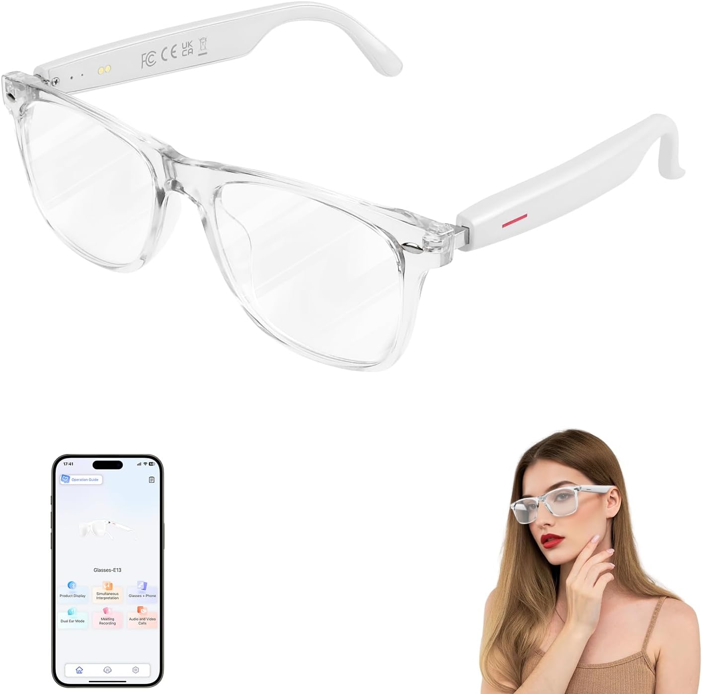Smart Glasses with Instant Translation & Photochromic Lenses