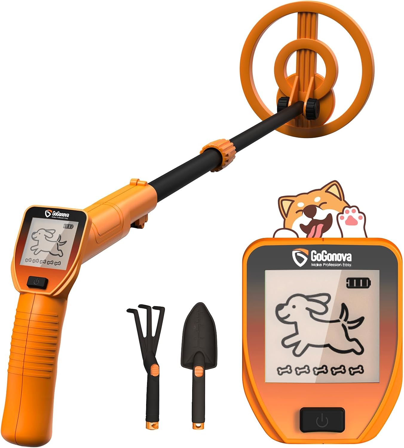 GoGonova Metal Detector for Kids with LED Display and Waterproof Coil