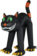 Haunted Hill Farm 10-ft Black Cat Blow Up with Lights - Giant Outdoor