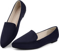 Women's Memory Foam Pointed Toe Loafers - Cushioned Comfort