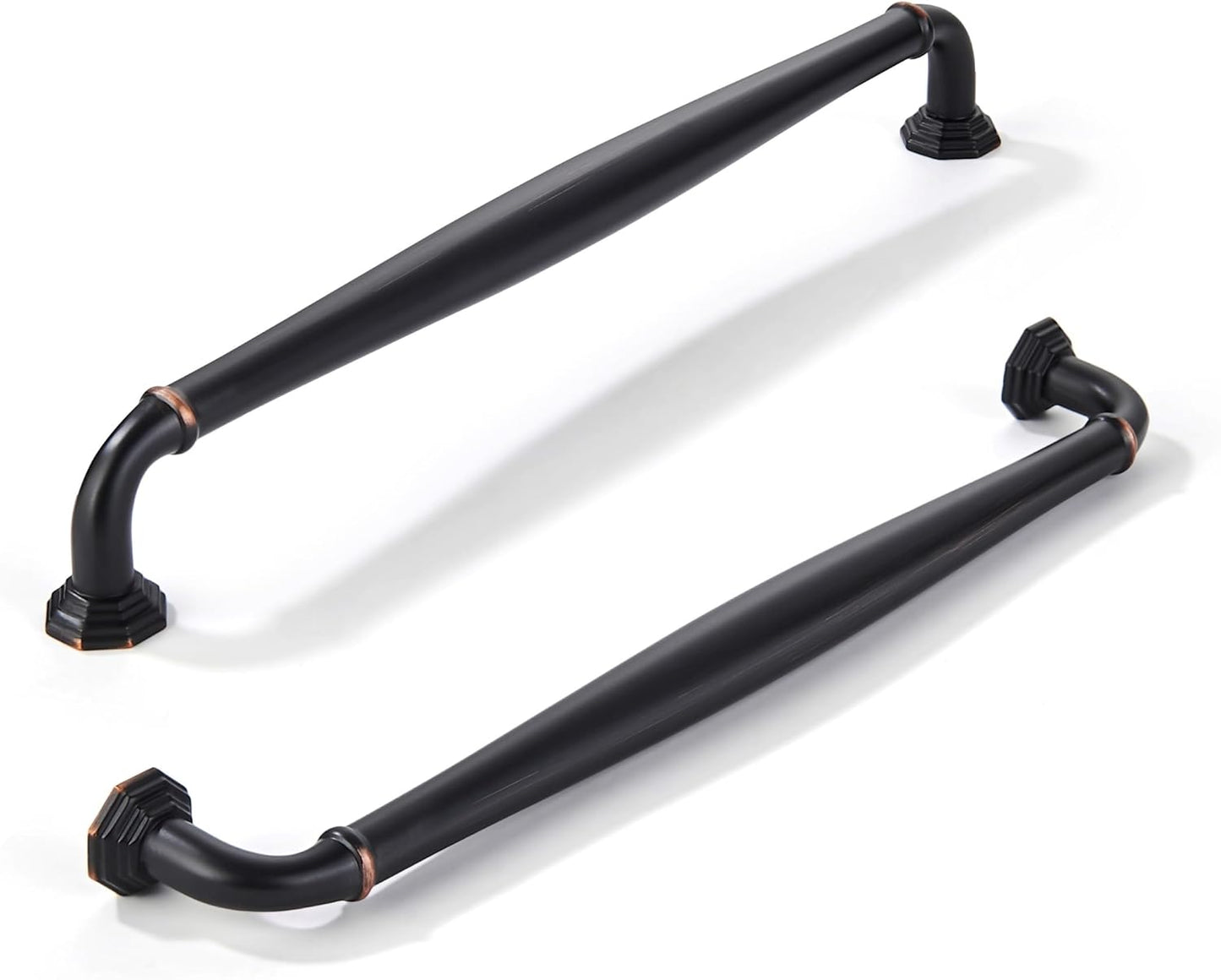 8 Inch Oil Rubbed Bronze Cabinet Pulls - Vintage Heavy Duty Set
