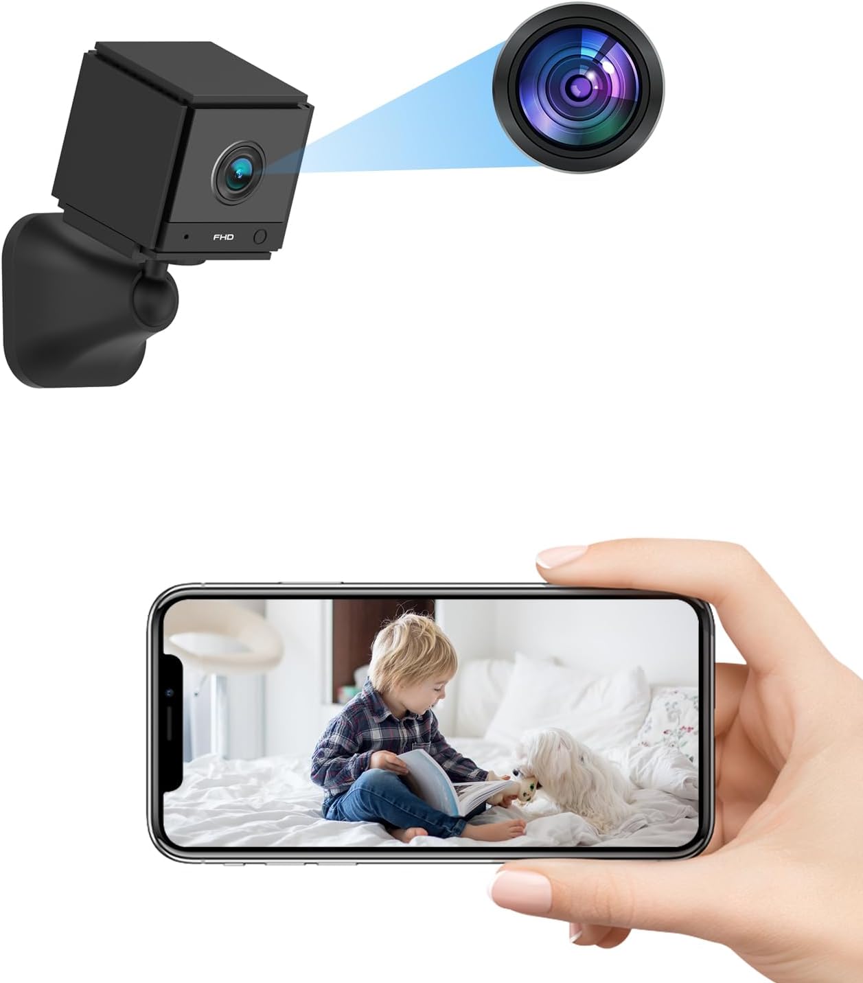 2K FHD Mini Camera - Enhanced Security Features