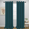 Easy-Going Blackout Curtains 52x96 in Peacock Blue - Room Darkening