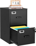 Letaya 2 Drawer File Cabinet with Lock - Compact Metal Filing for Home