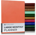 Large Monthly Planner 2025-2026 Caribbean Sunset - 18-Month Elegant