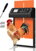 Automatic Chicken Coop Door Black-Orange with LCD Timer