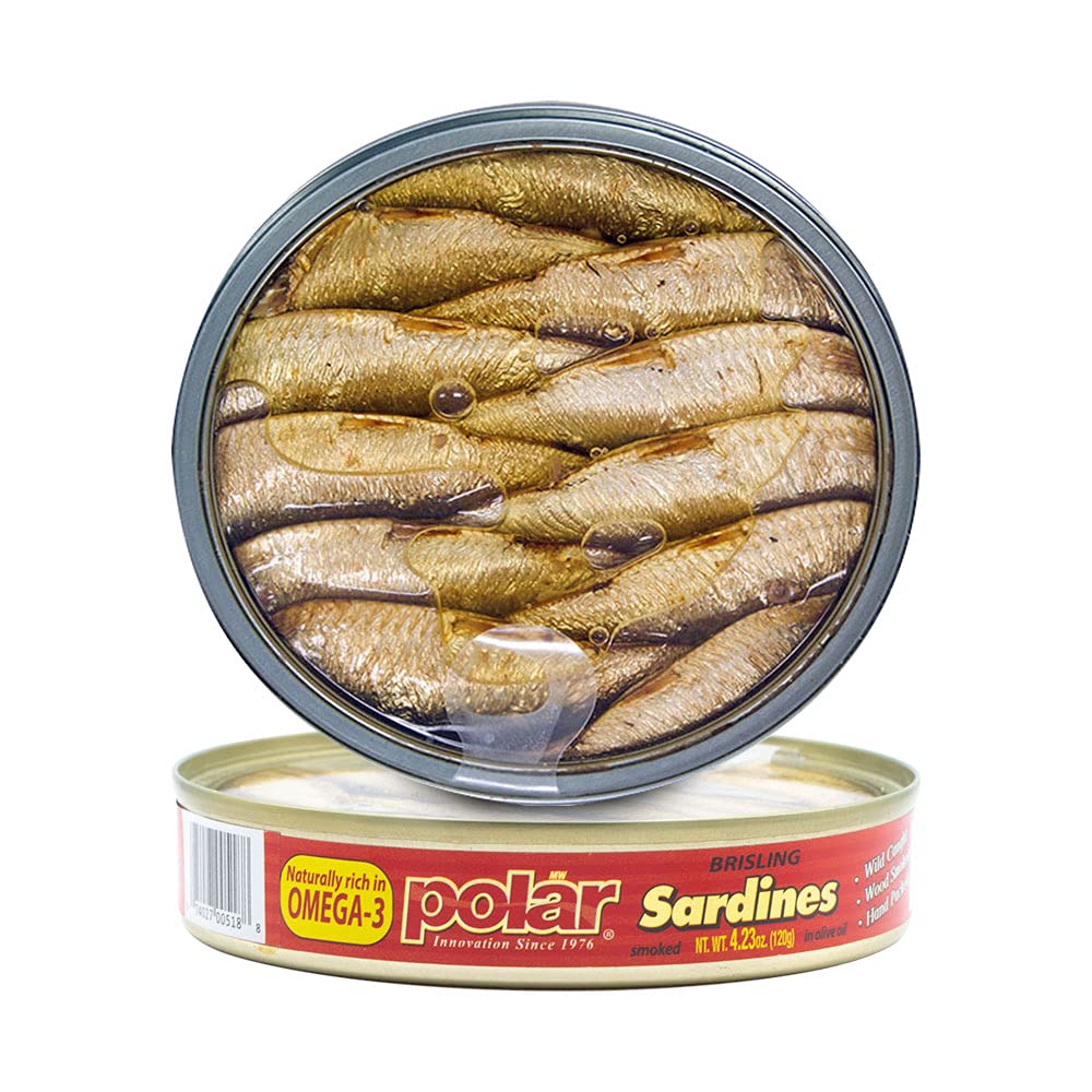 Delicious Brisling Sardines Smoked in Olive Oil - Pack of 12