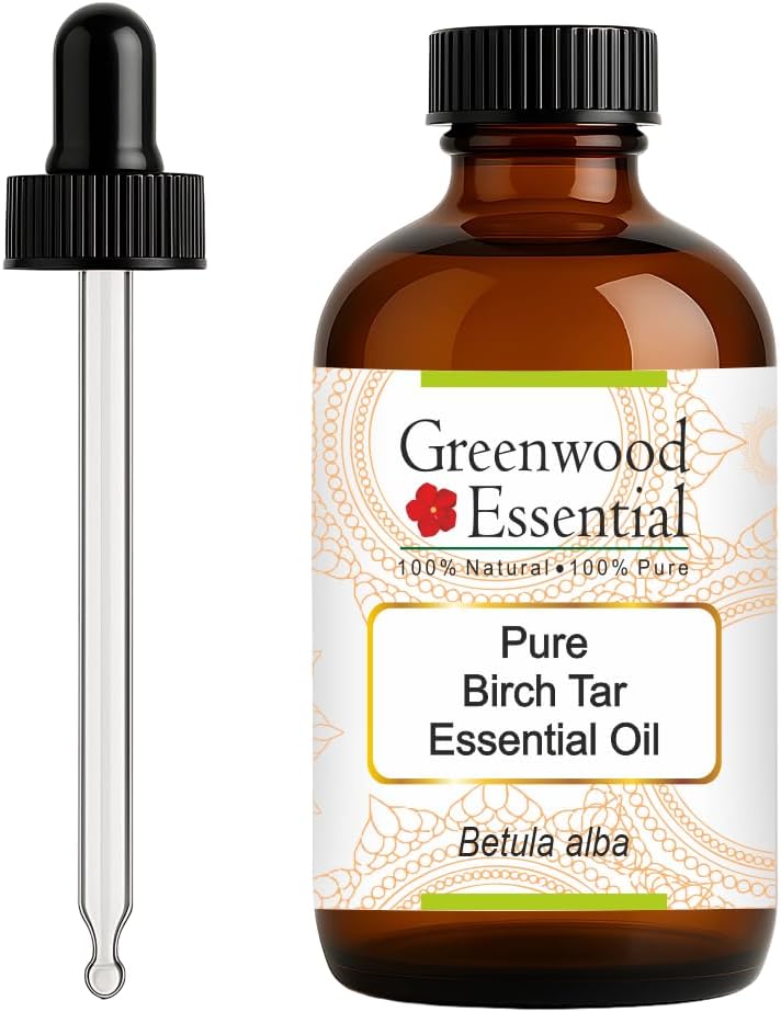 Pure Birch Tar Essential Oil for Skin and Hair Care 120ml