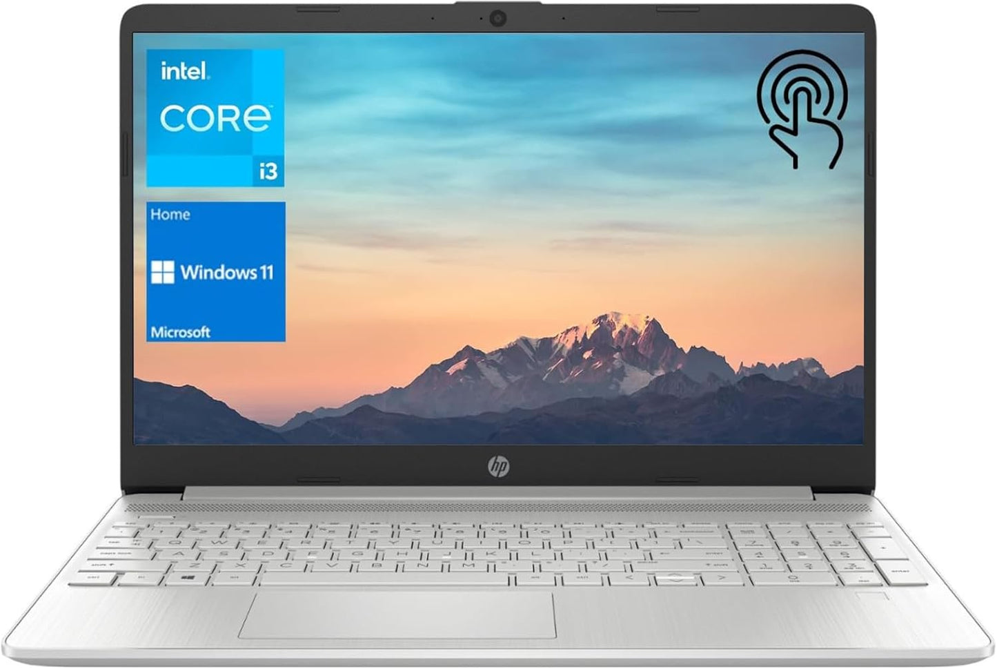 HP 2023 15.6 HD Touchscreen Laptop with Intel Core i3-1215U